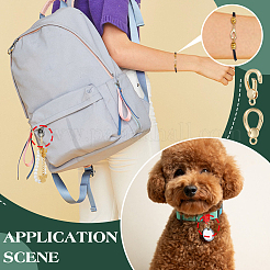 6 шт. латунные пружинные кольца-затворы KK-PH0012-70