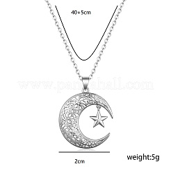 Латунные полые подвески в виде звезды и луны для женщин WZ4876