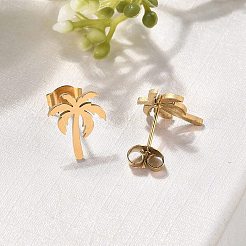 Серьги-гвоздики из нержавеющей стали 304&nbsp;EJEW-I317-02G