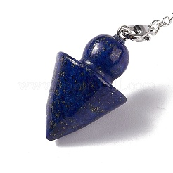 Pendenti a pendolo da rabdomanzia con pietre preziose miste&nbsp;G-G983-04P