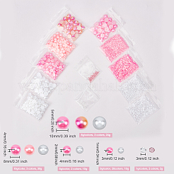 76 г 12 вида искусственных жемчужных кабошонов из акрила DIY-OC0004-42