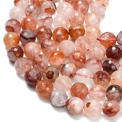 Нити бусин из натурального красного гематоидного кварца/железистого кварца класса А&nbsp;G-L642-F03-10mm