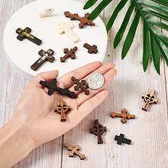 150шт 15 деревянных подвески&nbsp;WOOD-FW0001-04