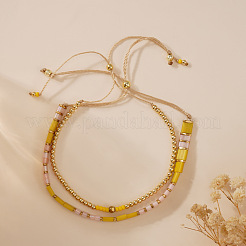 Sommerliche verstellbare Armbandsets aus Glas&nbsp;JD2335-1