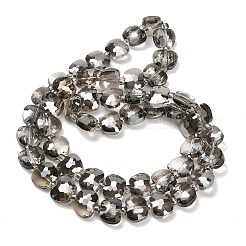 Гальванизируйте прозрачные стеклянные бусины&nbsp;EGLA-H112-03PL-01