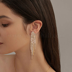 2 пара сережек-гвоздиков с кристаллами и стразами двух цветов&nbsp;EJEW-GO0002-14