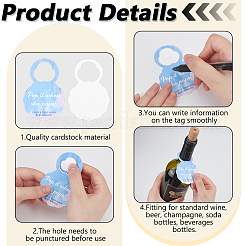50 шт. бумажные бирки для бокалов для вина на празднование рождения ребенка FIND-FG0004-99A