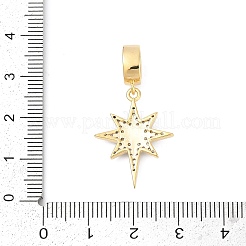 Латунные микропаве прозрачные кубические цирконии звезды европейские подвески шармы KK-U058-37G