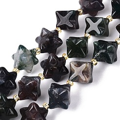 Natur Indien Achat Perlen Stränge&nbsp;G-Q608-07A-05