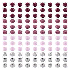 4000 perline rotonde in vetro con vernice da forno in 4 colori&nbsp;SEED-TADJ0001-04