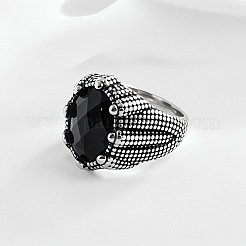 Кольца из хирургической нержавеющей стали 316L с кубическим цирконием для мужчин FS-WGD76F7-01