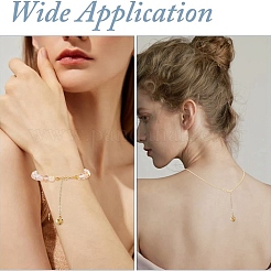 4 шт. двухцветные латунные концевые цепи&nbsp;FIND-YW0010-34