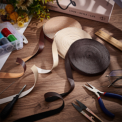 Плоским пу кожаный шнур LC-WH0008-02C