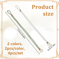 4 Stück Vorhang-Raffhalter aus Polyester in 2 Farben&nbsp;AJEW-DR0002-20A