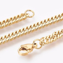 Ионное покрытие (ip) 304 нержавеющая сталь панцирные браслеты цепи BJEW-P235-12G