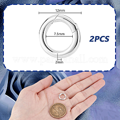 2 шт. 925 кольца-пружинки из стерлингового серебра&nbsp;FIND-GA0007-94A