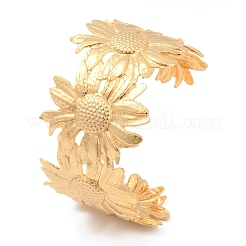 Браслеты-манжеты из нержавеющей стали 304 для женщин&nbsp;BJEW-U026-04G