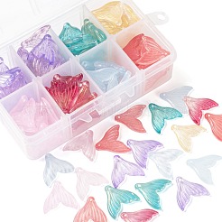 120 шт. Прозрачные стеклянные подвески&nbsp;GLAA-LS0001-01