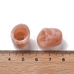 Двухцветные акриловые бусины&nbsp;OACR-S042-06F