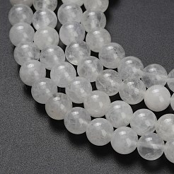 Нити бусин из натурального белого нефрита G-L642-B01-8mm