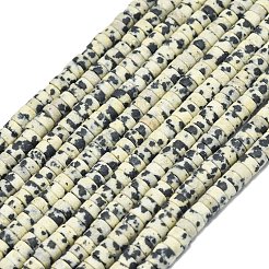 Природные яшмы далматин бисер нитей&nbsp;G-P575-B03-4x2mm