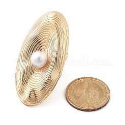 Овальные регулируемые кольца из сплава для женщин RJEW-B108-05KCG