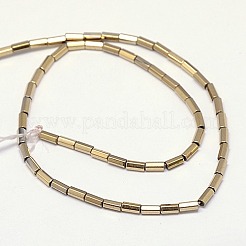 Electroplate non magnetici ematite sintetico fili di perline&nbsp;G-J166-4x2mm-03