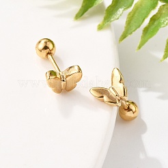 Серьги-гвоздики из нержавеющей стали 304&nbsp;STAS-E502-04G-02