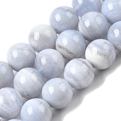 Натуральный голубой кружевной агат бисер нитей&nbsp;G-G344-A06-8mm