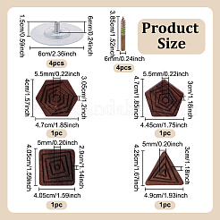 4 шт. 4 стиля деревянных выдвижных ручек-откидных ящиков&nbsp;FIND-NB0006-85