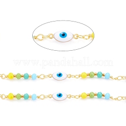 Цепочка из латуни с эмалью ручной работы CHC-D031-09G