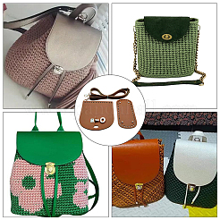 Kits d'accessoires pour sac à bandoulière en cuir PU fait main au crochet&nbsp;DIY-CL0002-52B