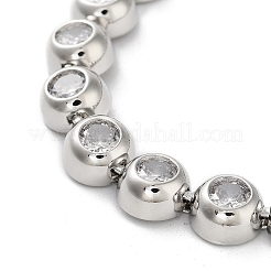 Bracelets à maillons ronds et plats en laiton&nbsp;BJEW-D039-33P