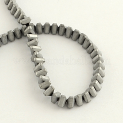 Electroplate non magnetici ematite sintetico fili di perline&nbsp;G-R259-05E