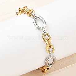 Figaro-Kettenarmbänder aus 304er Edelstahl für Damen&nbsp;BJEW-A169-09GP