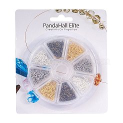 Многоцветная длина 10 мм / 13 мм железный винт болт для полуразрушенных бусинок IFIN-PH0010-02