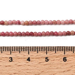 Природные родонит бисер нитей G-G0005-B01
