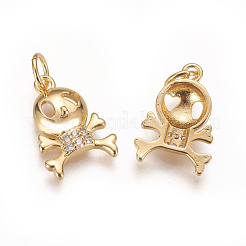 Латунные микро проложить кубического циркония подвески KK-K238-10G