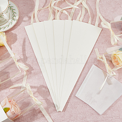 Треугольные бумажные пакеты для упаковки букетов ABAG-WH0045-24B