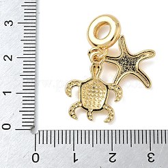 Латунные эмалированные европейские подвески с подвесками KK-D502-13G