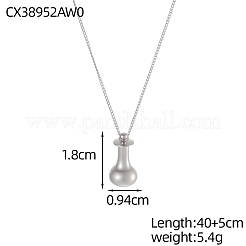 Colliers pendentifs d'échecs en acier inoxydable 304&nbsp;NJEW-OY002-52P