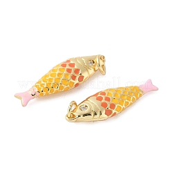 Pendentifs d'émail en laiton &nbsp;X-KK-B148-14G-04