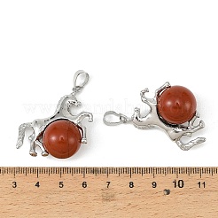 Ciondoli diaspro rosso naturale&nbsp;G-D102-01P-01