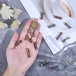 6 шт. 6 стиля латунных бусин с двойным отверстием&nbsp;KK-OC0001-61