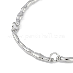 Изготовление браслета-цепочки из латуни с текстурированной полоской KK-U020-04P