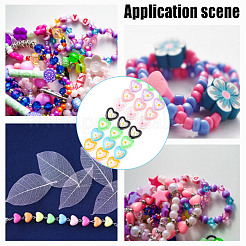 1 нить прозрачных стеклянных бусин LAMP-GO0001-21