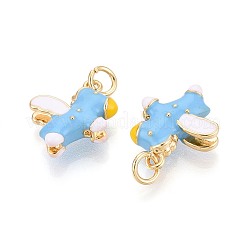 Латунь эмаль подвески KK-T072-27D-G