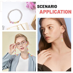 560 шт. 7 цвета прозрачные акриловые соединительные кольца MACR-CA0001-42