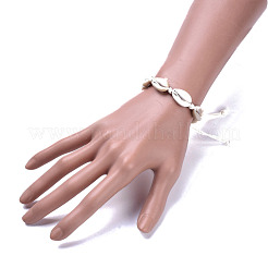 Регулируемые плетеные браслеты из бусин BJEW-JB04271