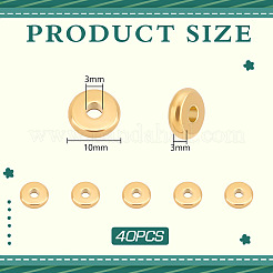 40 шт. ионное покрытие (IP) 304 нержавеющая сталь разделительные бусины&nbsp;STAS-UN0059-33